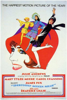 THOROUGHLY MODERN MILLIE Movie POSTER 27x40 B Julie Andrews Carol Channing Mary
