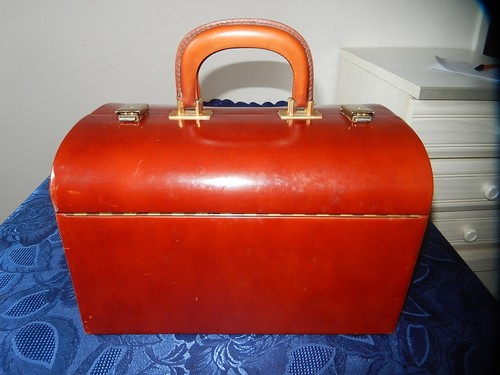 Vanity Case Vintage Le Tanneur – Trousse De Toilette Ancienne Des Années 70/80, Avec Clé