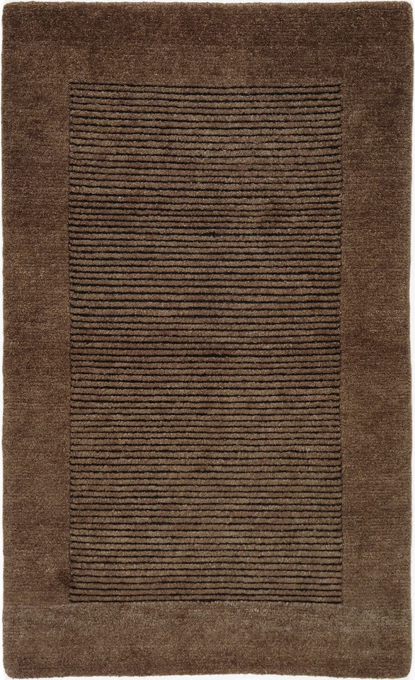 Nepal Teppich Orient Perser Rug Gabbeh Loribaft Braun Schurwolle Modern Design - Bild 1 von 1