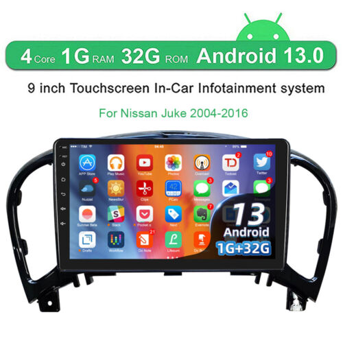 DAB+ For Nissan Juke 2010-2016 Car Stereo Radio GPS Sat Nav Android 13 BT FM RDS - Picture 3 of 19