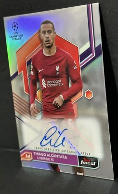 2022-23 Topps Finest UCL Liverpool Thiago Alcantara Auto Refractor