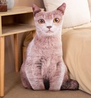 Cute Cat 19" Printed Pillow Stuffed Animal Plush Toys Toddler Doll Kids Gifts
