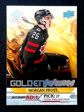 MORGAN FROST 2019-20 UPPER DECK TEAM CANADA JUNIORS GOLDEN FUTURES #GF-13  47356
