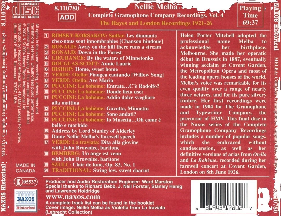 Nelly Classical Music CDs