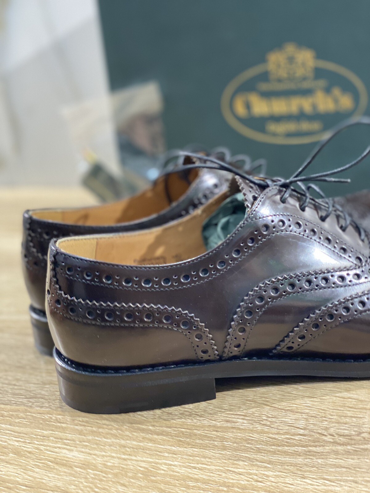 Church's Burwood W Women's Leather Shoe Ebony Polish Binder 35.5 image 5