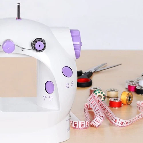 Nähmaschine Mini Elektrische Klein Haushaltsgeräte Reisenähmaschine weiß NEU - Bild 6 von 16