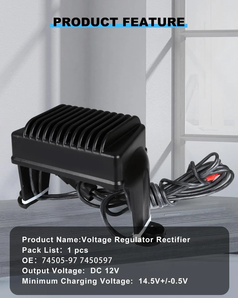 Voltage Rectifier Regulator For Harley Touring Electra Glide 1997-2001 74505-97 - Image 2 of 4