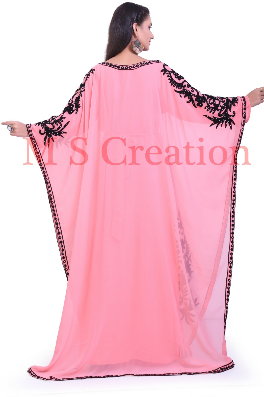 Abaya Kaftan Kimono FARASHA Fancy Casual Muslim Dubai Loose Cover Ups Moroccan
