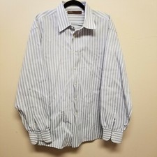 Perry Ellis Long Sleeve Button Down Dress Shirt Men's Size XXL
