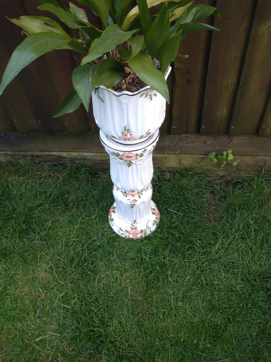 Ceramic plant stand deals