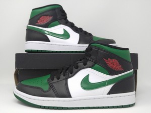 nike air jordan 1 retro mid green toe