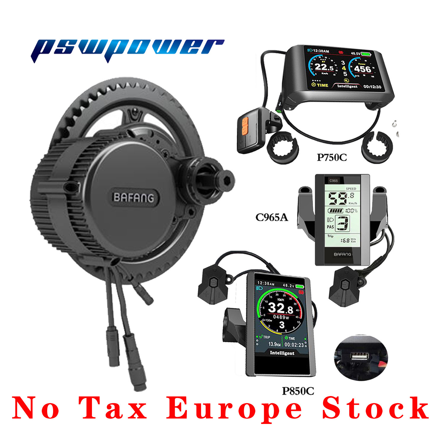 E-Bike Umbausatz 44TP850C display Bafang 48V 500W Mittelmotor Umrüstsatz PEDELEC E-Bike Umbausatz 44TP850C display Bafang 48V 500W Mittelmotor Umrüstsatz PEDELEC