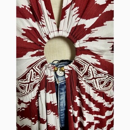 Anthropologie Ikat Maxi Caftano Lungo M/L - Foto 12 di 16