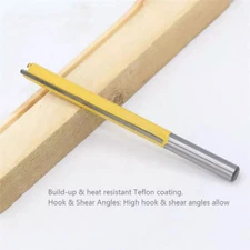 1/4in DIY Shank Straight Flute Extra Long Woodworking cutter Straight Router Bit