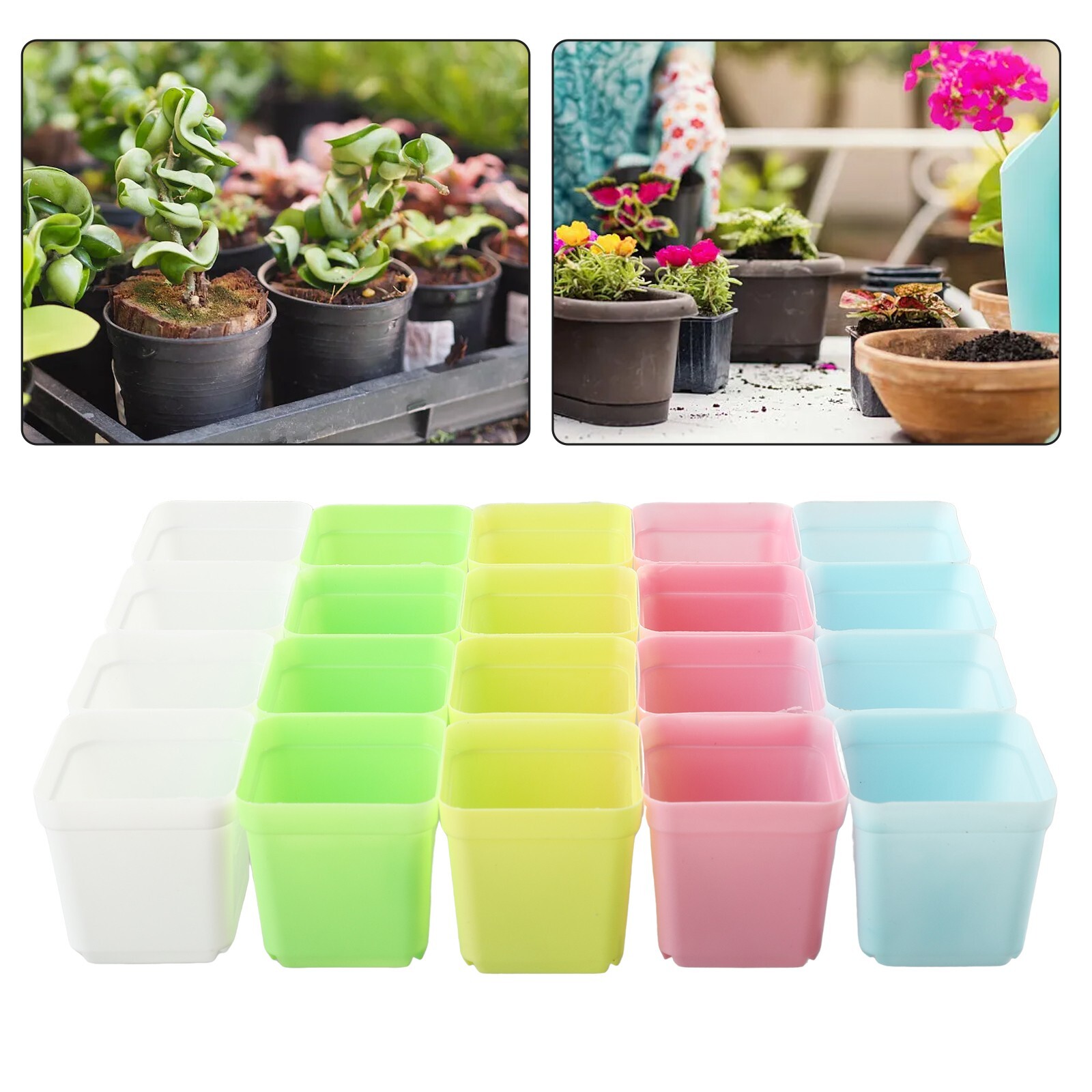 Neu New Flower Pot 20pcs/set Color Mixing Farbmischung Gartendekoration