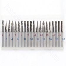 3 mm Solid Carbide Rotary File Burr Milling Cutter Set 3 mm 1/8" Shank