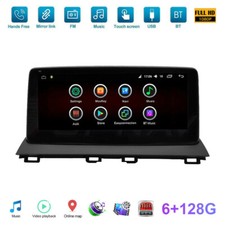 6 128 Stereo Radio Player Gps Android Bt Touch Screen For Mazda 3 2014-2019 Car