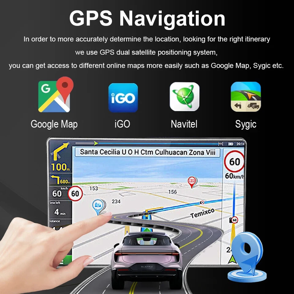 For BMW E46 2001-2005 Stereo Auto CarPlay Car Radio GPS Multimedia Player Screen - Image 3 of 4