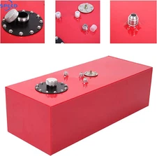 15 Gallon 60L Fuel Tank Aluminum Race Fuel Cell Gas Tank w/ Cap & Level Sender