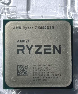 【新品未開封】AMD Ryzen7 5800X3D AM4 New AMD Ryzen 7 5800X3D 8-core, 16-Thread Desktop Processor