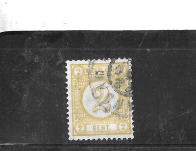 NETHERLANDS DUTCH SC#36 1894 NUMERAL DEFINITIVE 2 CENT USED