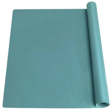Extra Large Silicone Counter Mat Heat Resistant Desk Protector Dark Green