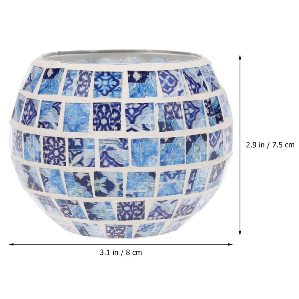 Mosaic Style Centerpiece Tea Light Candles Valentines Day Holder eBay