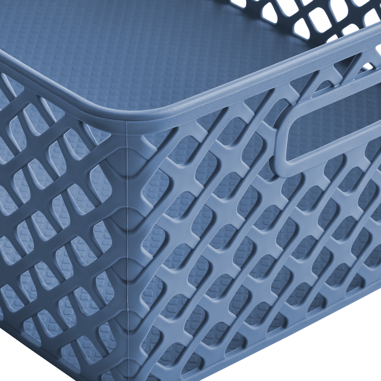 Mainstays 4-Piece Blue Decorative Storage Basket Set