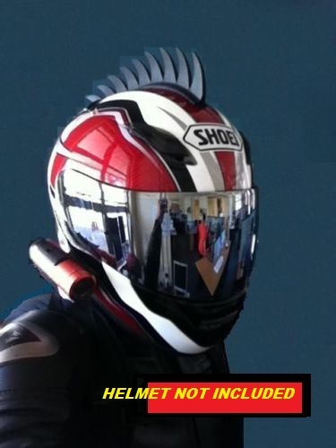 Casco de goma motocicleta mohawk warhawk cascos de tierra bicicleta sierra diente de dragón - Imagen 1 de 12