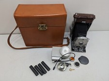 Vintage POLAROID Land Camera Speedliner 95A Leather Case extras