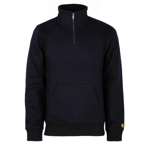 Carhartt wip chase neck Media Cremallera Sudadera Jersey de Hombre Azul  Oscuro | eBay