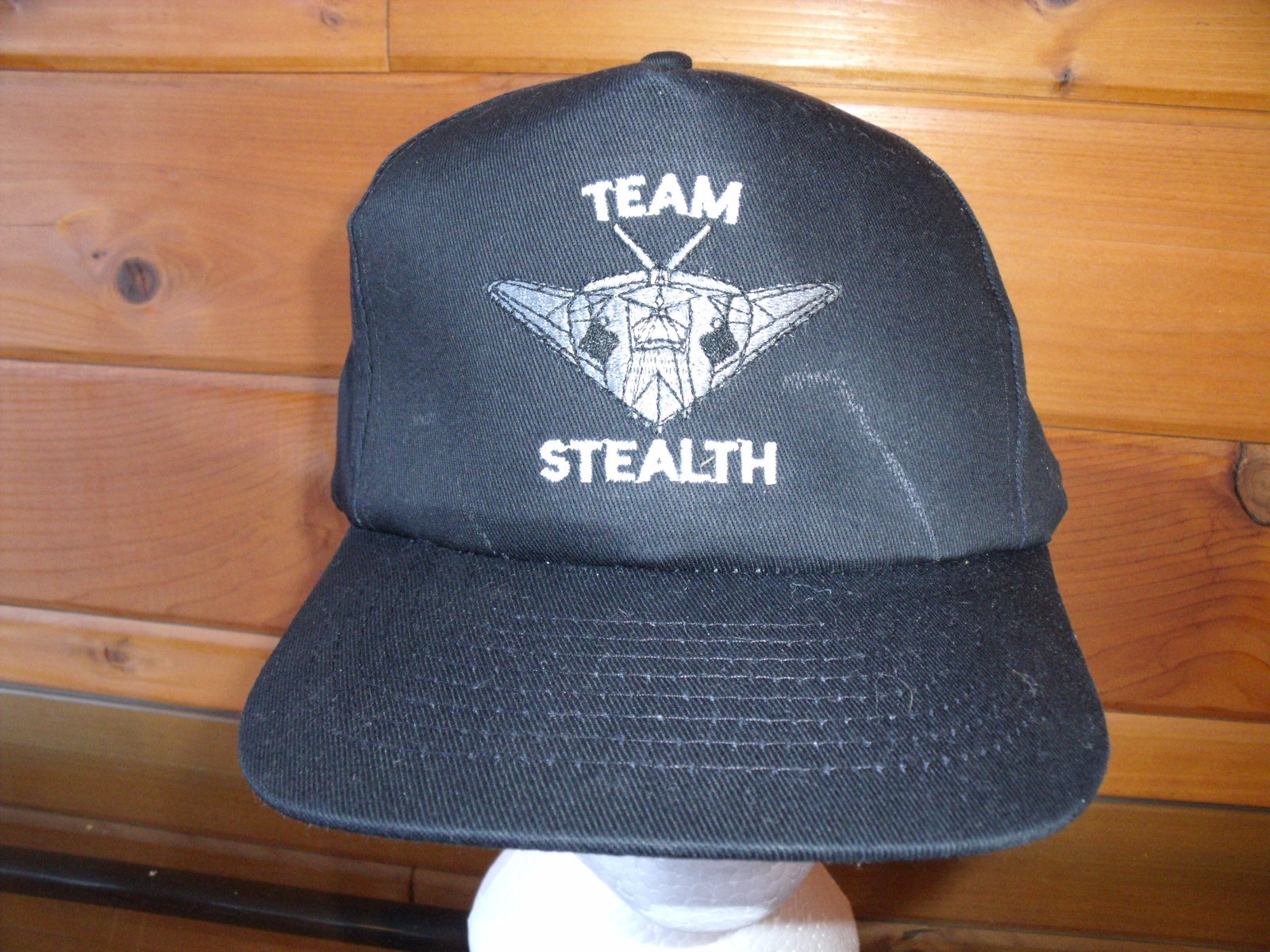 **TEAM STEALTH Retro Baseball Trucker Hat – Rare Vintage Airplane Design**  