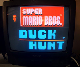 SUPER MARIO BROS / DUCK HUNT (3-SCREW, NO SEAL!) *NES*