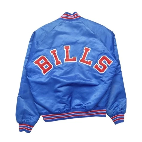Vintage 90s Buffalo Bills Satin Bomber Jacket - Limited sizes image 2