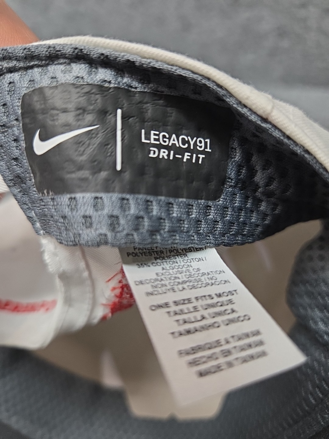 Roger Federer Foundation Hat Nike DRI-FIT Legacy 91 White Red RARE! NWOT image 8