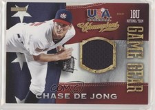2013 Panini USA Baseball Champions Game Gear Jerseys Chase De Jong #15 2u3