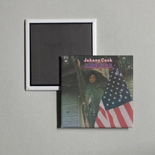 Johnny Cash - America A 200-Year Salute In Stor Album Cover Locker Fridge Magnet