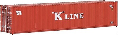Walthers-Acc 40' RS Container K-Line - HO Scale Model Train Freight Car Load