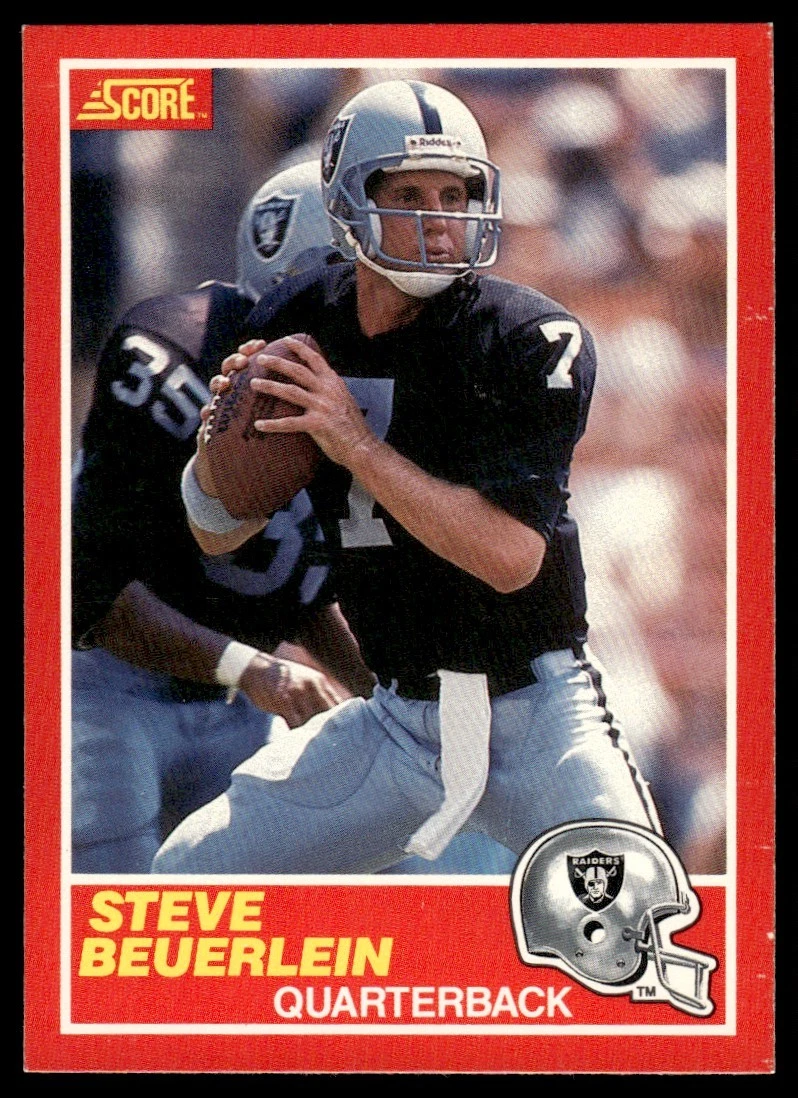 1989 Score Steve Beuerlein Rookie #200