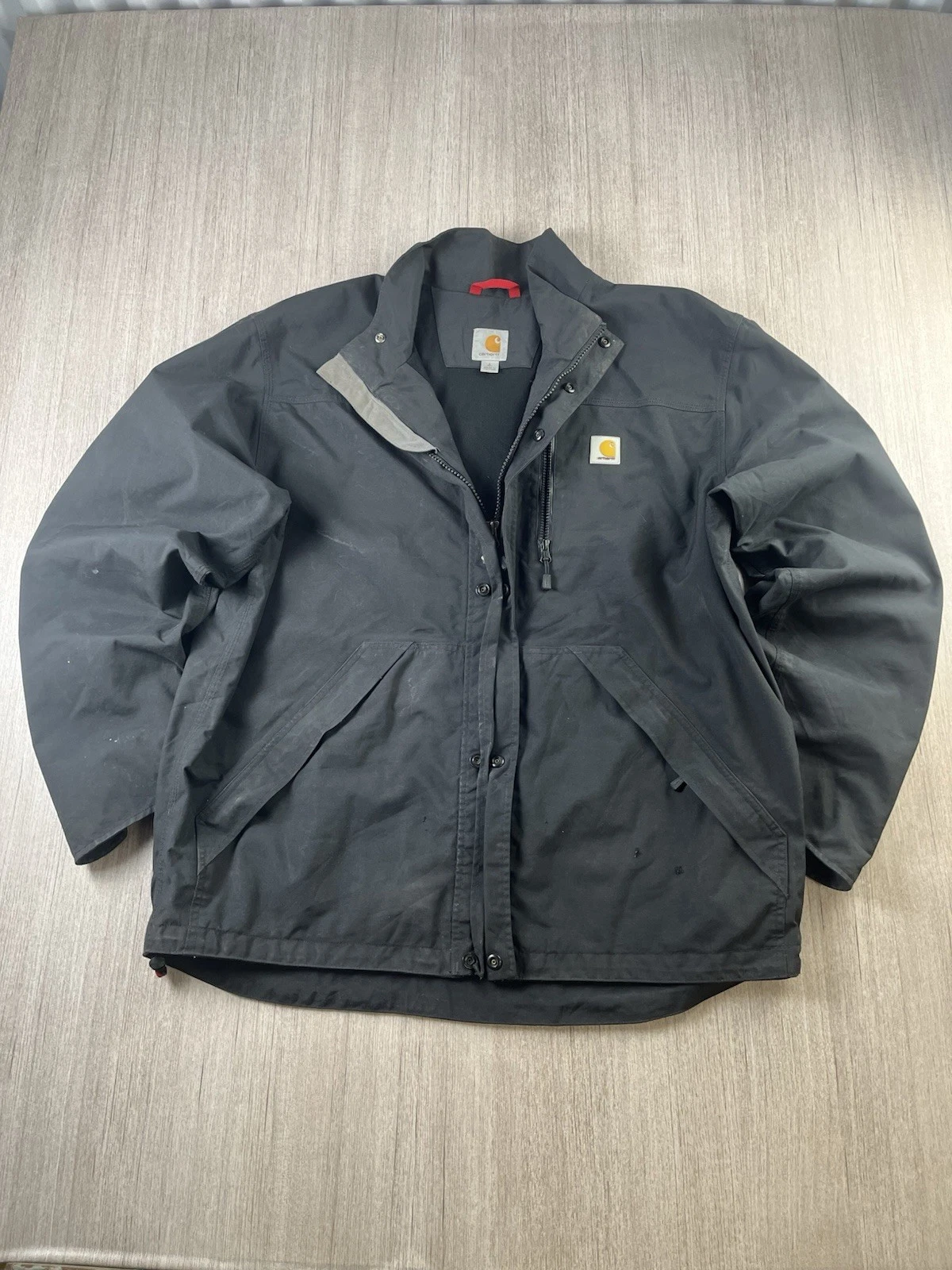 Carhartt J162 Shoreline Storm Defender Jacket Waterproof Breathable Rain Coat L
Opens in a new windo