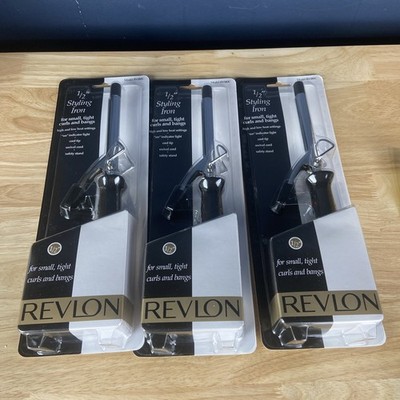 Revlon  Professional Hair Styling Curling Iron 1/2  Model RV080C Lot Of 3