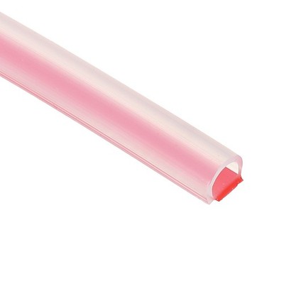 9.8 ft 0.31''Wx0.04''Tx0.24''H D Shape Silicone Weather Stripping Door Seal, Clear