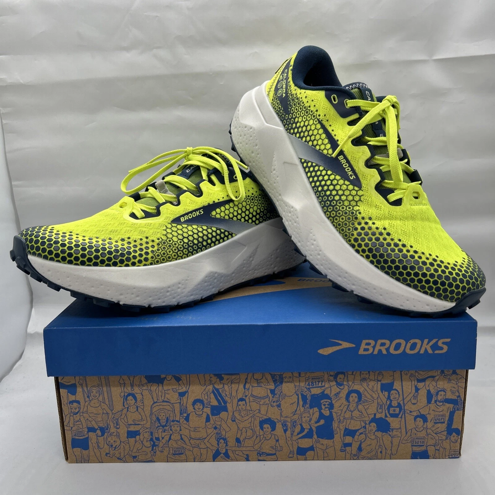 Brooks Caldera 6 Men’s Trail Running Shoes UK Size 9 Mens Nightlife/Titan/Oyster