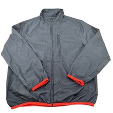 GapKids Boys Navy Blue Packable Windbreaker Jacket Red Trim Size L 10 415507