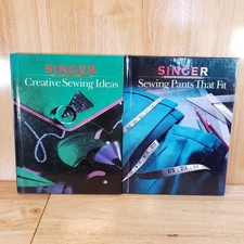Singer Sewing Reference Library Lot of 2 Books Creative Sewing & Sewing Pants
