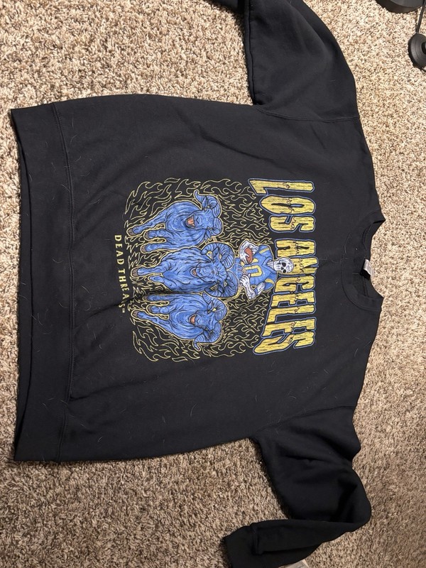 Women’s L Black Los Angeles Graphic Pullover Sweatshirt