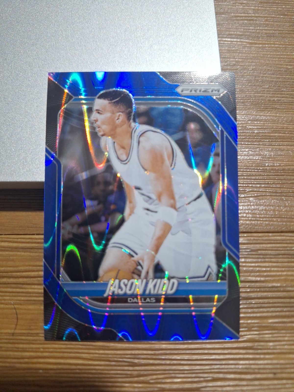 2025-26 Panini Prizm #187 Jason Kidd Blue Seismic Prizm #/199