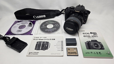 Canon EOS 400D Rebel XTi Digital SLR Camera with EFS 17-85 f/4-5.6  zoom lens