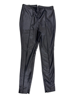 Only Damen Kunstleder Leggings Schwarz Gr. M Hose Mid Waist Slim Fit