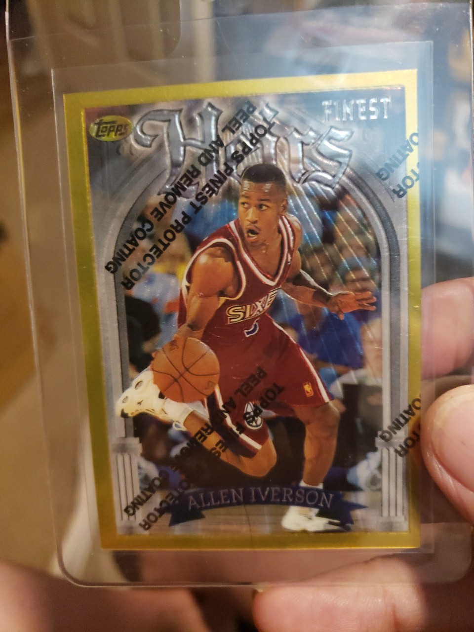 1996-97 Topps Finest - Rare Gold Allen Iverson #280 (RC)